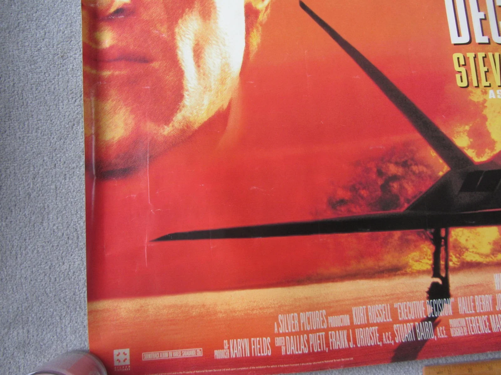 EXECUTIVE DECISION - STEVE SEAGAL - 70cm x 100cm Poster - Time Warner - 1996, image 2