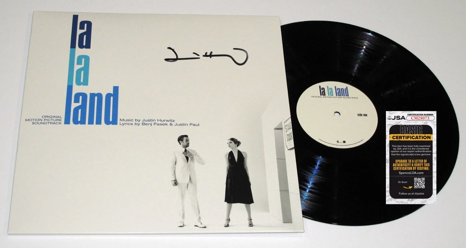 Justin Hurwitz — Justin Hurwitz signed "LA LA LAND" Vinyl Album a Ryan Gosling Emma Stone JSA COA, изображение 4
