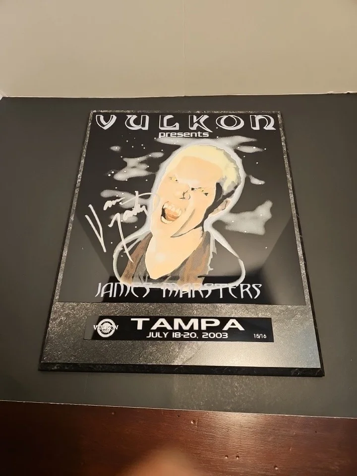 James Marsters — Rare VULCON Auto James Marsters Buffy the Vampire Slayer Plaque TAMPA 15/16