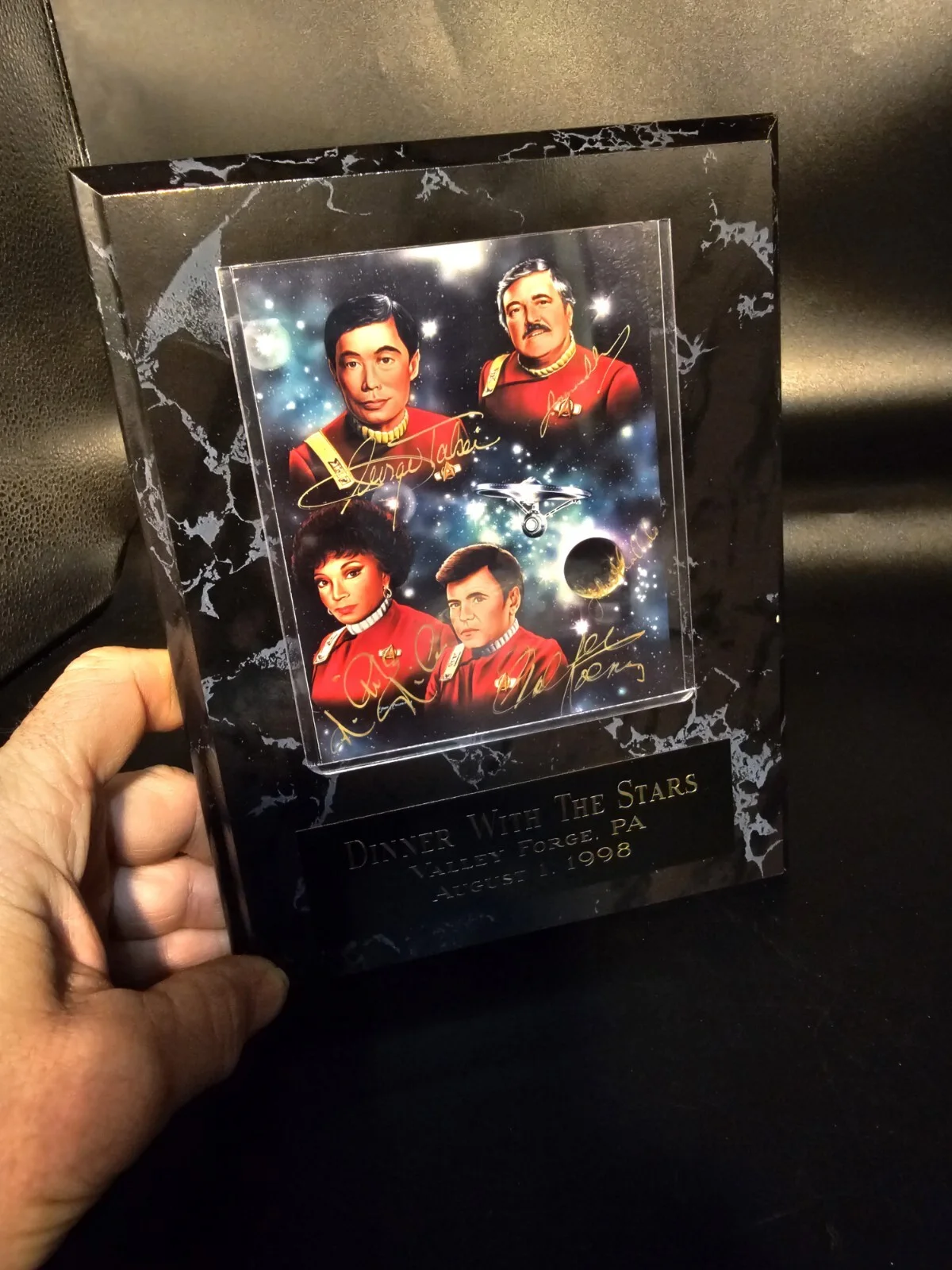 James Doohan, George Takei, Nichelle Nichols, Walter Koenig — Star Trek "Fab Four" Autographed Picture Photo Doohan, Koenig, Takei, & Nichols