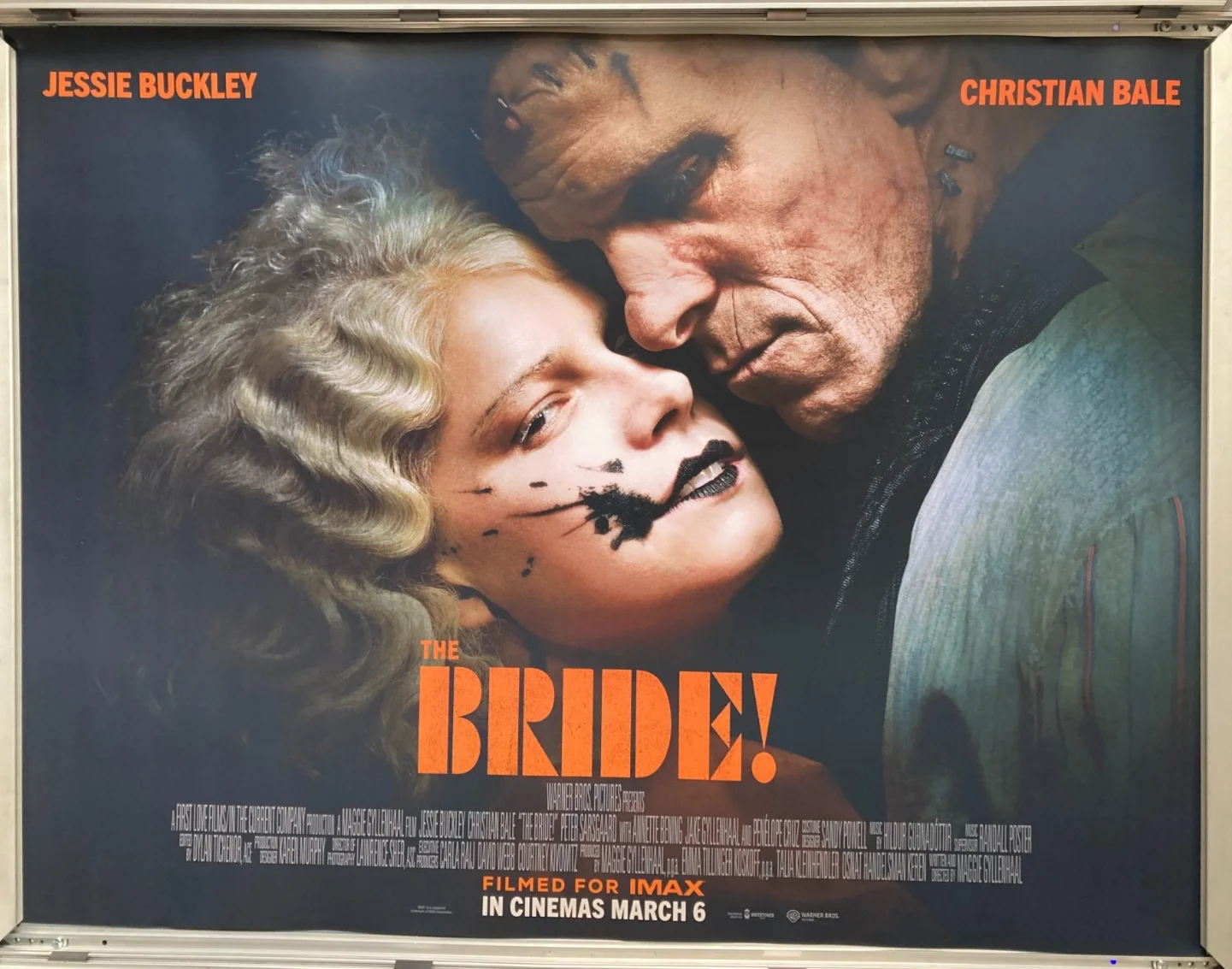 Cinema Poster: THE BRIDE! 2026 (Main Quad) Jessie Buckley Christian Bale, изображение 2
