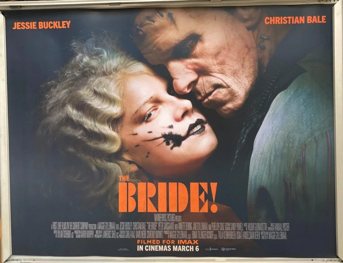 Cinema Poster: THE BRIDE! 2026 (Main Quad) Jessie Buckley Christian Bale, изображение 3
