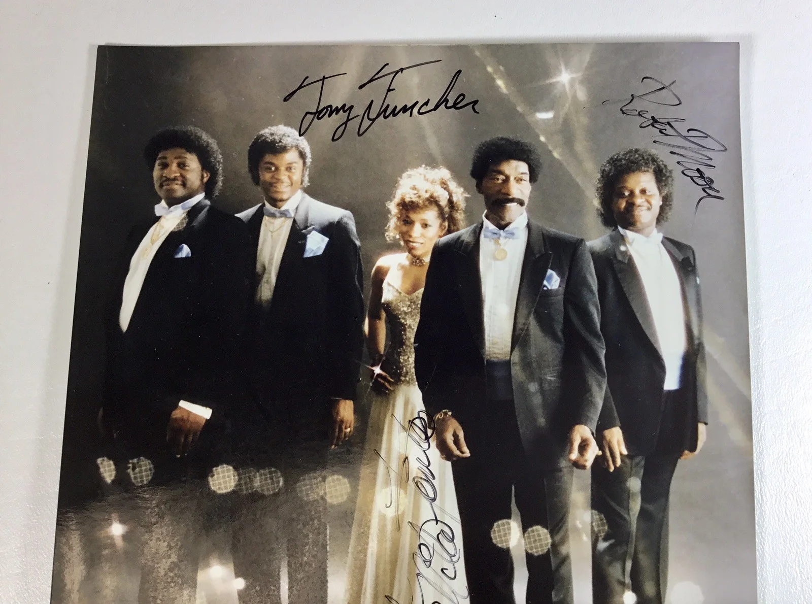 Herb Reed & The Platters Autograph Promo Photo 8 X 10, image 2