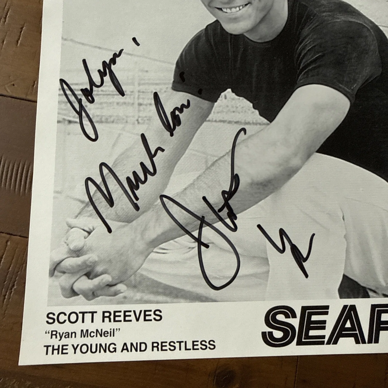 Scott Reeves — SCOTT REEVES "Ryan" Signed Autograph Photograph The Young & Restless Days of Liv, изображение 4