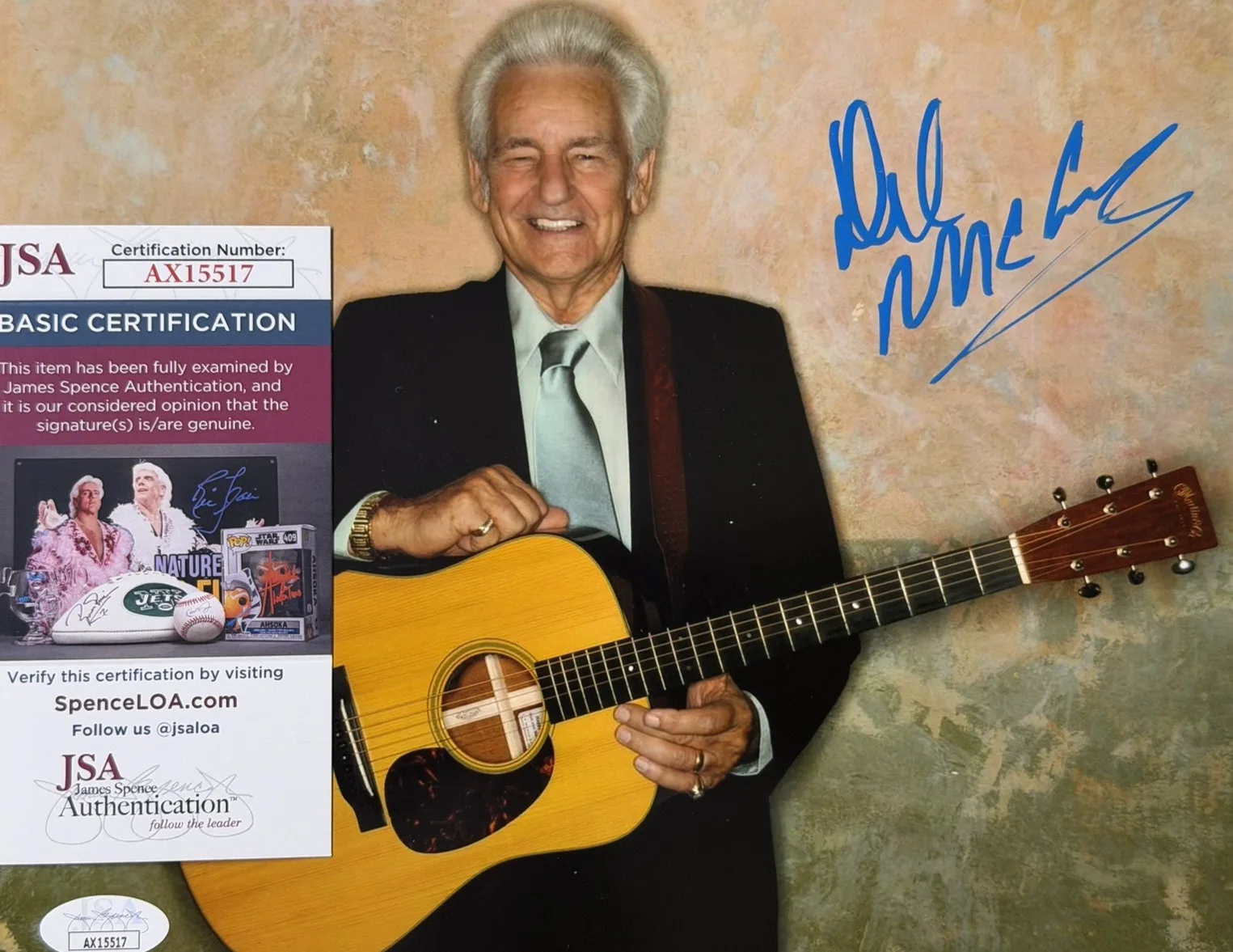 Del McCoury Signed 8x10 Photo Autographed JSA COA Bluegrass Music Legend, image 5