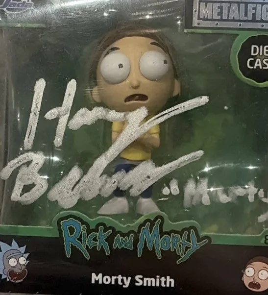 Harry Belden — Harry Belden Autographed Morty Smith Metal Die-Cast Action Figure - Rick & Morty, изображение 3