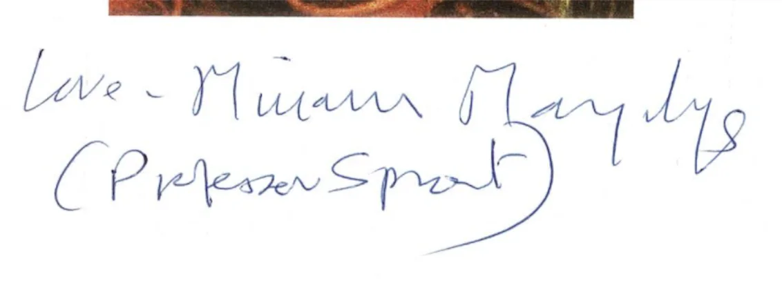 James Whitcomb Riley — Miriam Margolyes Harry Potter Autographed Signed Album Page AMCo COA 21145, image 2