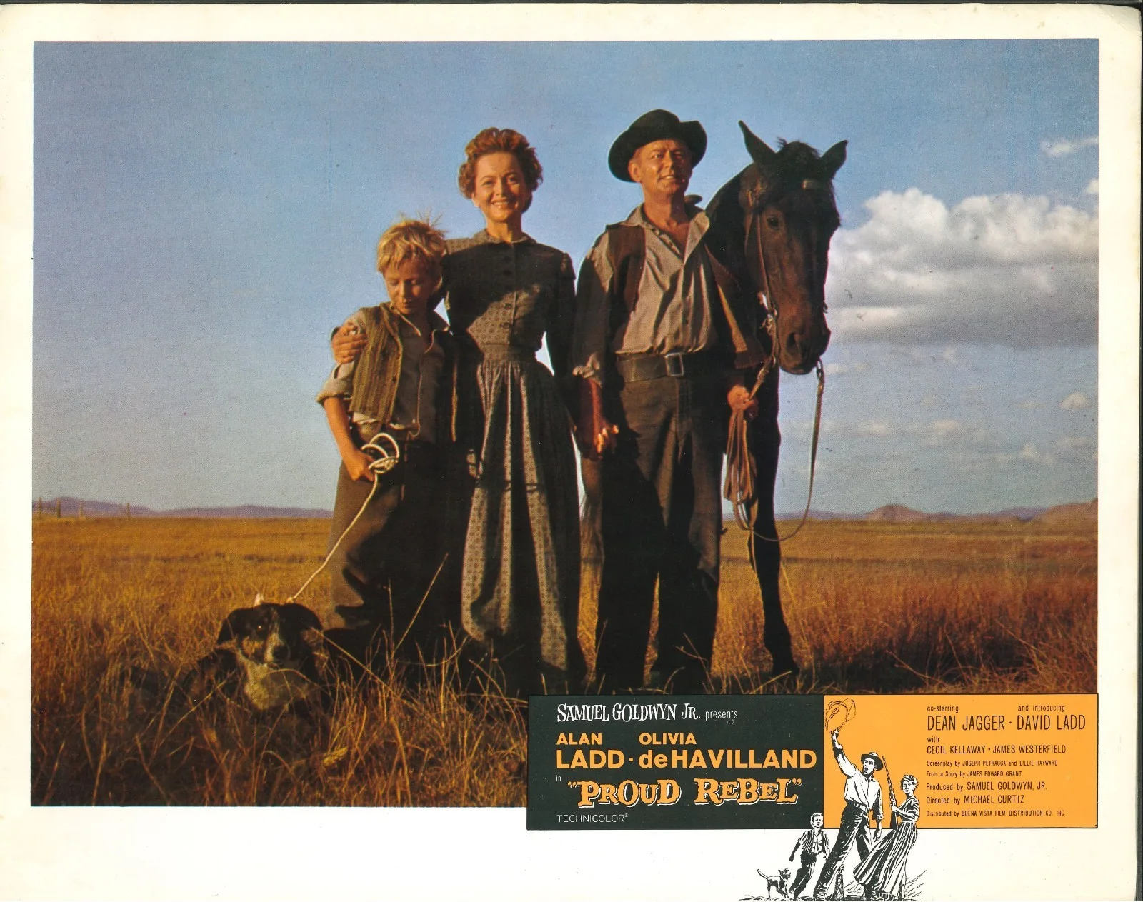 Proud Rebel 6x ORIGINAL US Lobby Cards Olivia de Havilland Alan Ladd 1958, изображение 2