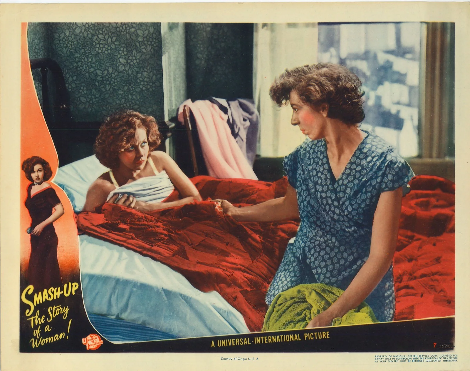 Smash Up 2x ORIGINAL US Lobby Cards Susan Hayward 1947, изображение 3