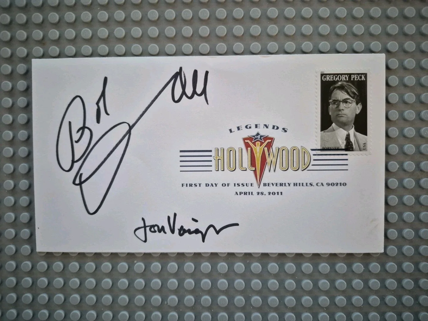 Robert Duvall & Jon Voight — Robert Duvall & Jon Voight Signed Postal FDC. No Inscription.