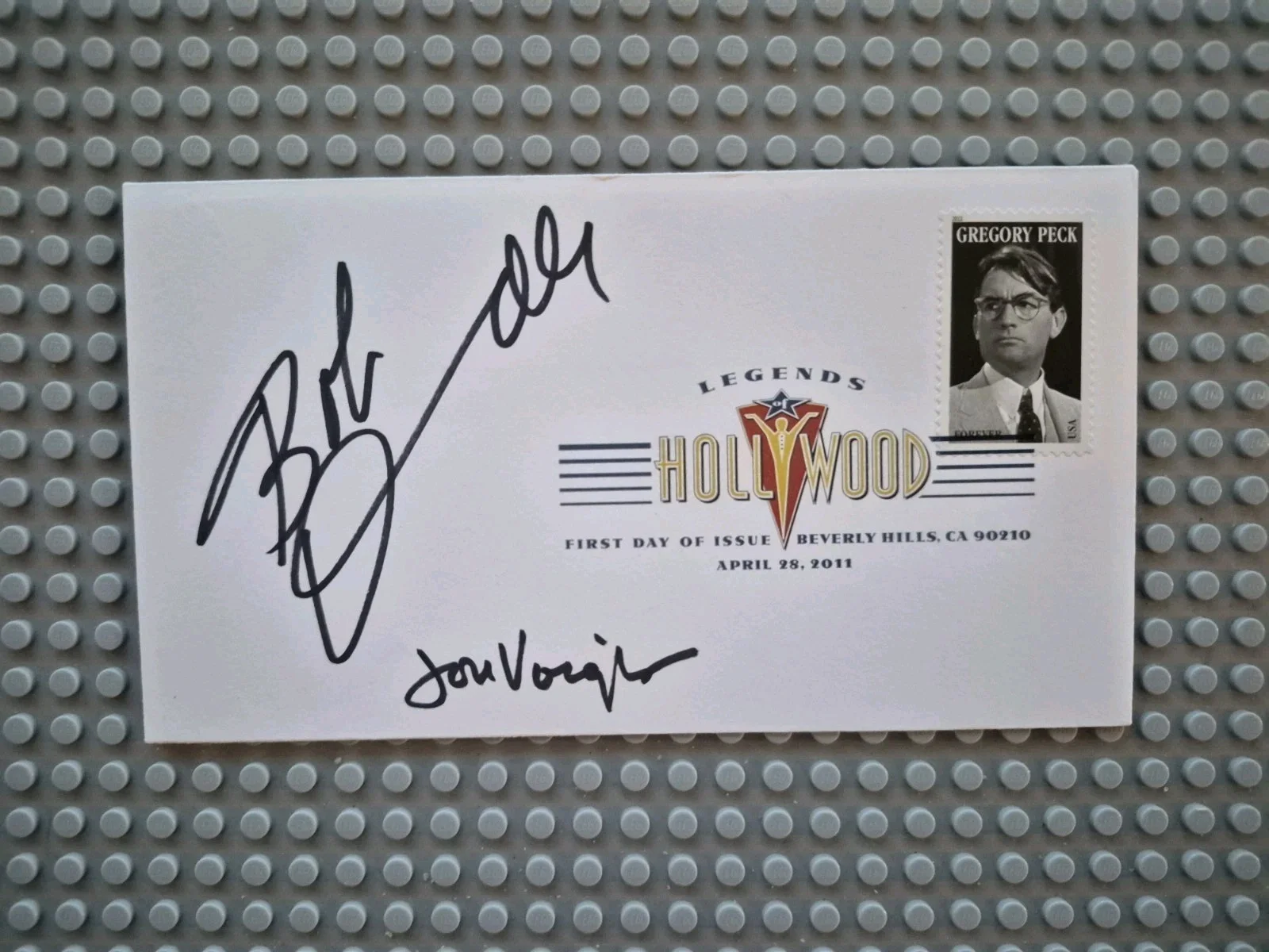 Robert Duvall & Jon Voight — Robert Duvall & Jon Voight Signed Postal FDC. No Inscription.