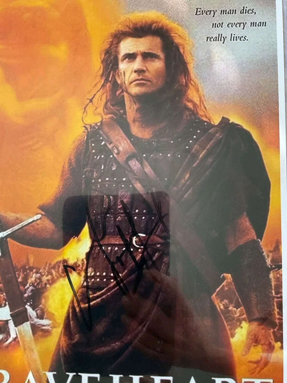 Brave Heart Autographed Poster with Certificate of Authenticity 11x17, изображение 3