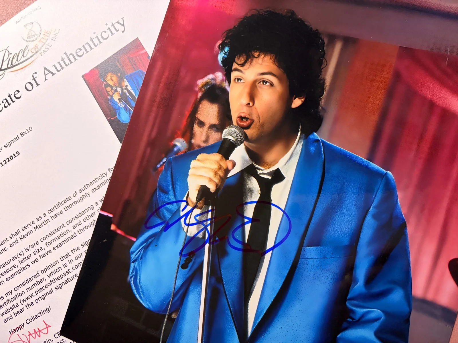 Adam Sandler — Adam Sandler Signed 1989 *The Wedding Singer* • 8 x 10 • Piece of the Past COA