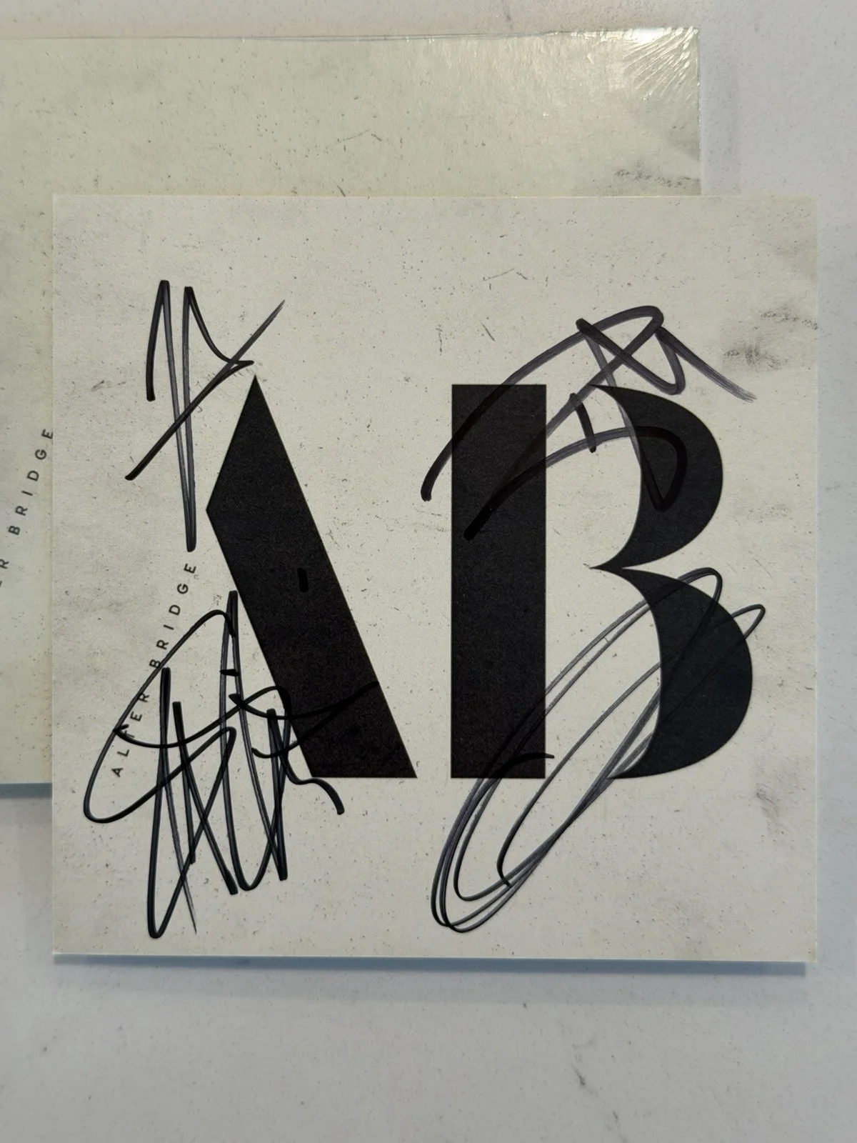 ALTER BRIDGE "AB" SIGNED CD W/ SIGNED CARD MYLES KENNEDY-TREMONTI-SCOTT-BRIAN #7, изображение 2