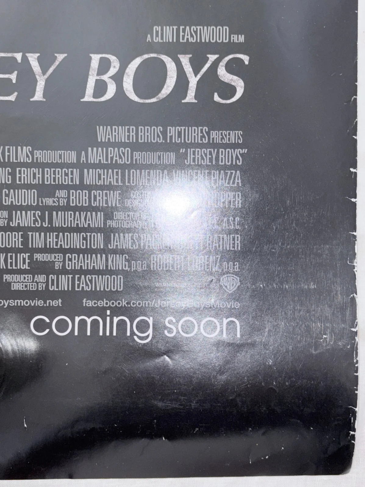 John Lloyd Young — Jersey Boys Cast Signed DS Movie Poster 27x40 John Lloyd Young Tony Award Winner, изображение 4