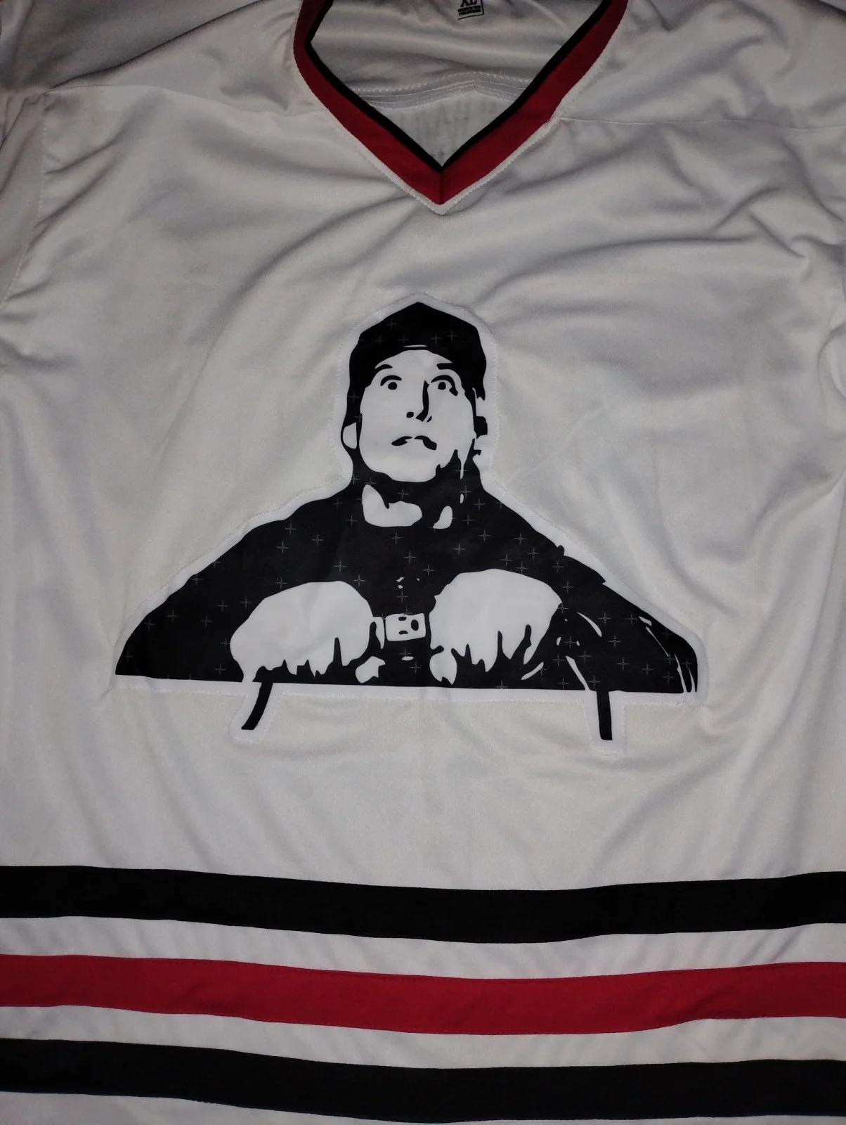 CHEVY CHASE — FRAMED DUAL SIGNED CUSTOM CHRISTMAS VACATION JERSEY COA CHEVY CHASE & B. DANGELO, image 4