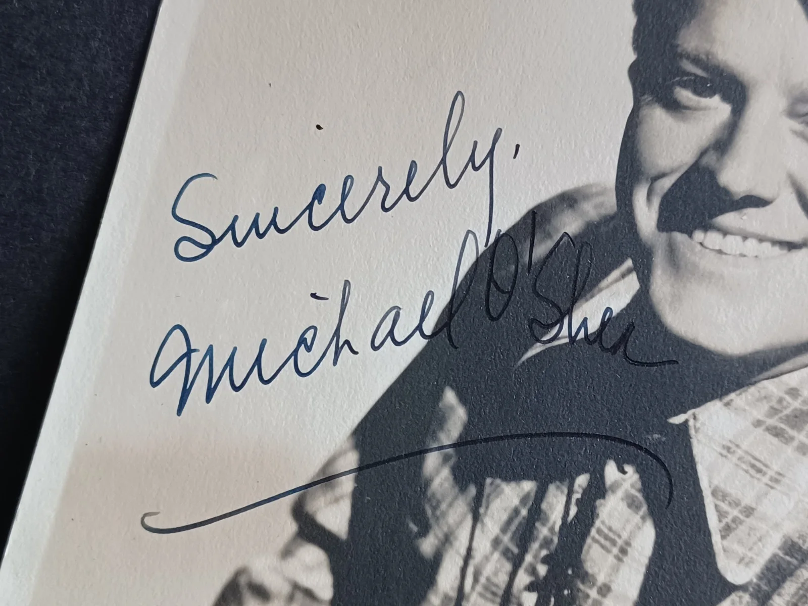 Michael O'Shea (d. 1973) Signed 5x7 Photo - Actor, Comedian, Musician, image 2