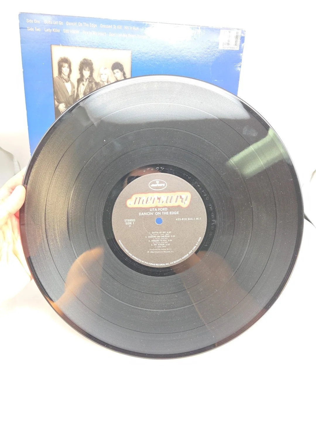 [SIGNED] LITA FORD DANCIN' ON THE EDGE VINYL, LP, 12"- INSCRIBED, изображение 5