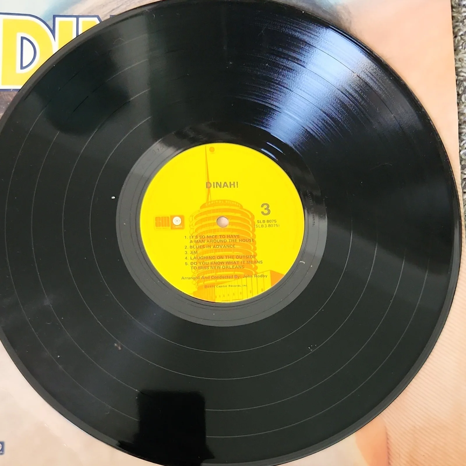 Dinah! Original Autographed Vinyl Record Rock & Pop Music Collectible, image 3