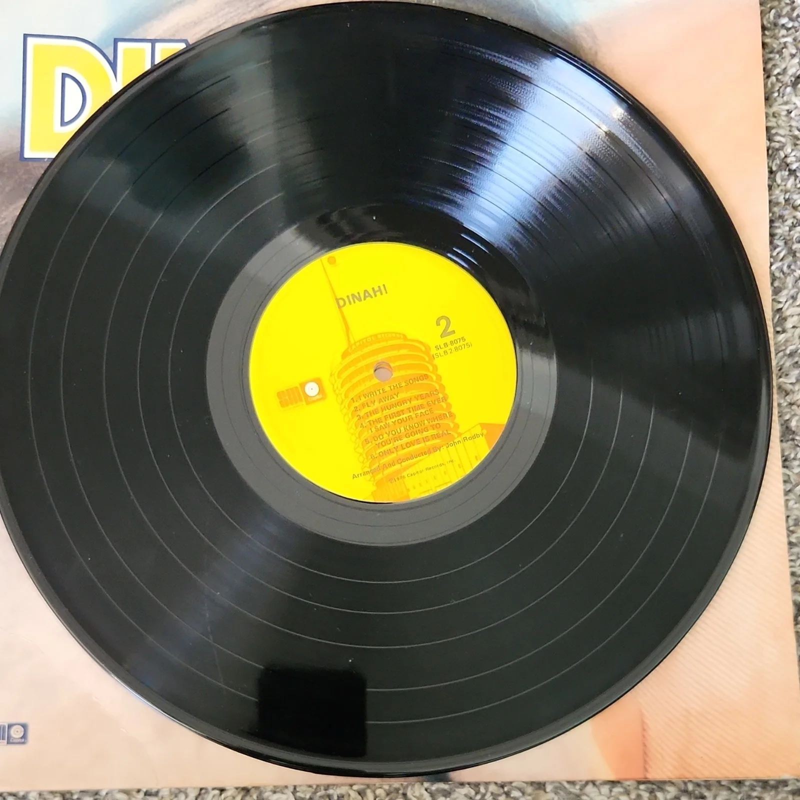 Dinah! Original Autographed Vinyl Record Rock & Pop Music Collectible, image 4