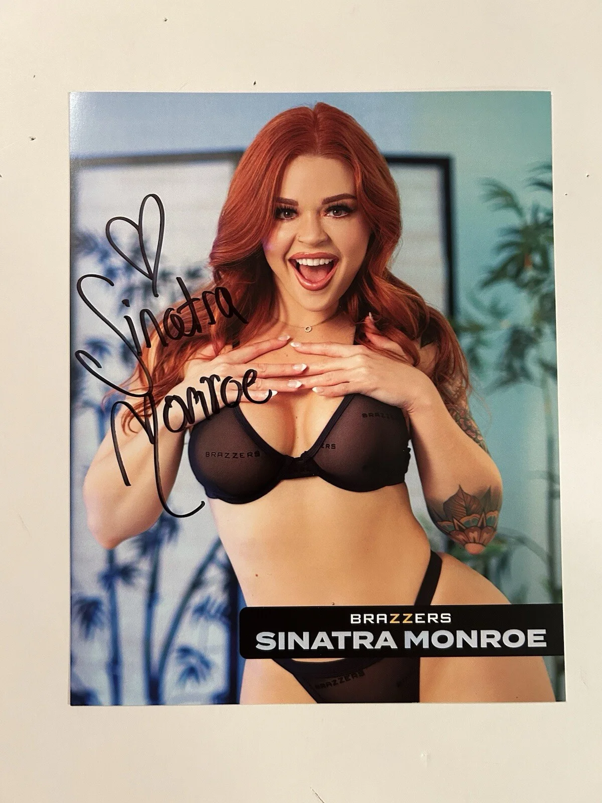 Sinatra Monroe Signed 8x10 Photo Autograph Adult Star, image 2