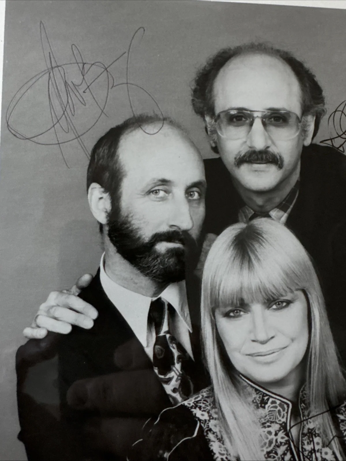 PETER PAUL & MARY SIGNED 8x10 Photo Excellent Condition FOLK SINGERS, image 2