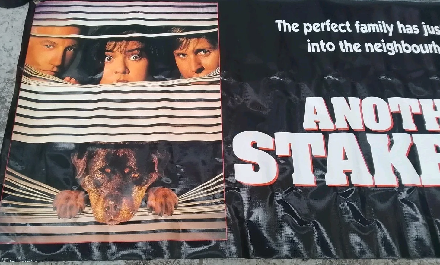 Original 1993 Cinema Banner 6x3ft Another Stakeout Vintage 90s Movie, изображение 2