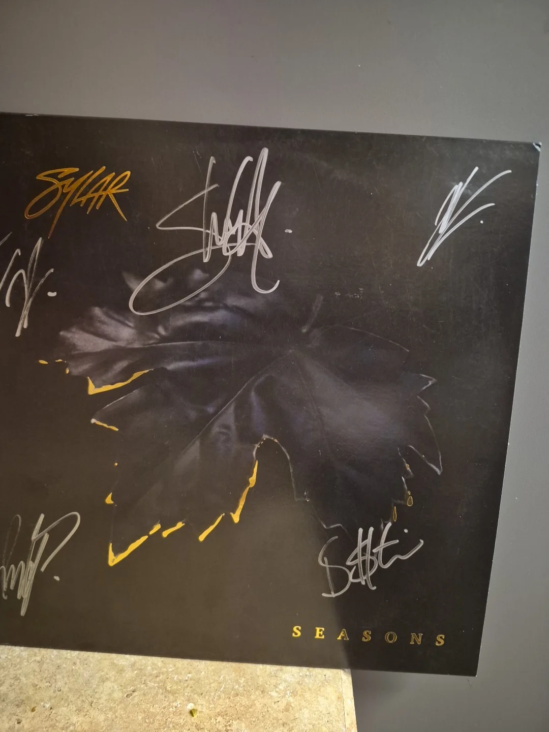 Sylar Rock Band Musicians Signed Seasons Vinyl LP Record New JSA MM05515, изображение 2