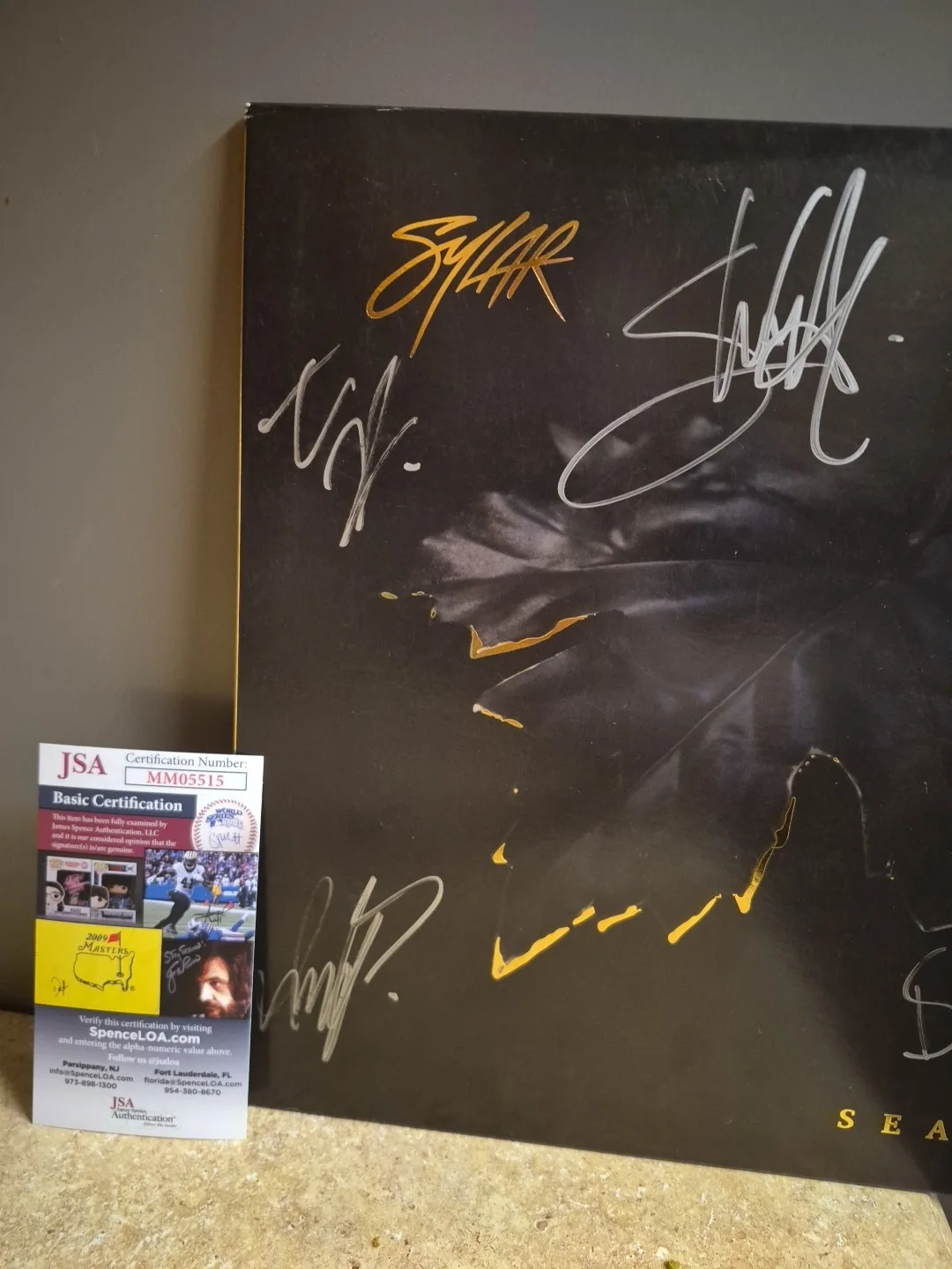Sylar Rock Band Musicians Signed Seasons Vinyl LP Record New JSA MM05515, изображение 3