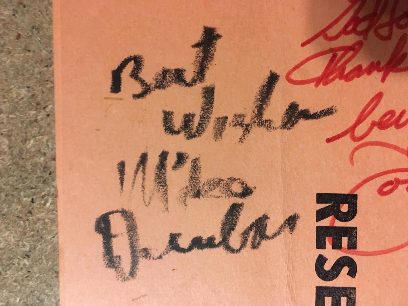 SECOND CITY CHICAGO COMEDY CLUB THREE SIGNED AUTOGRAPHS VINTAGE MENU/WRONGWAY052, image 2