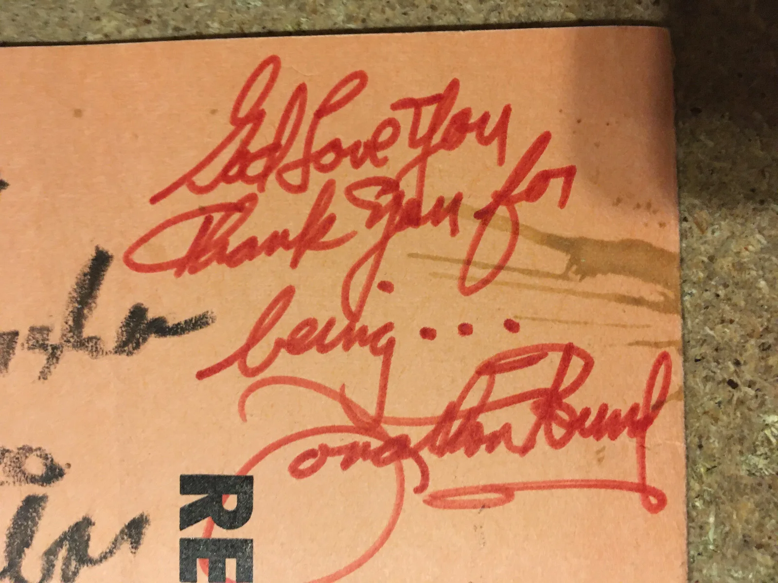 SECOND CITY CHICAGO COMEDY CLUB THREE SIGNED AUTOGRAPHS VINTAGE MENU/WRONGWAY052, image 3
