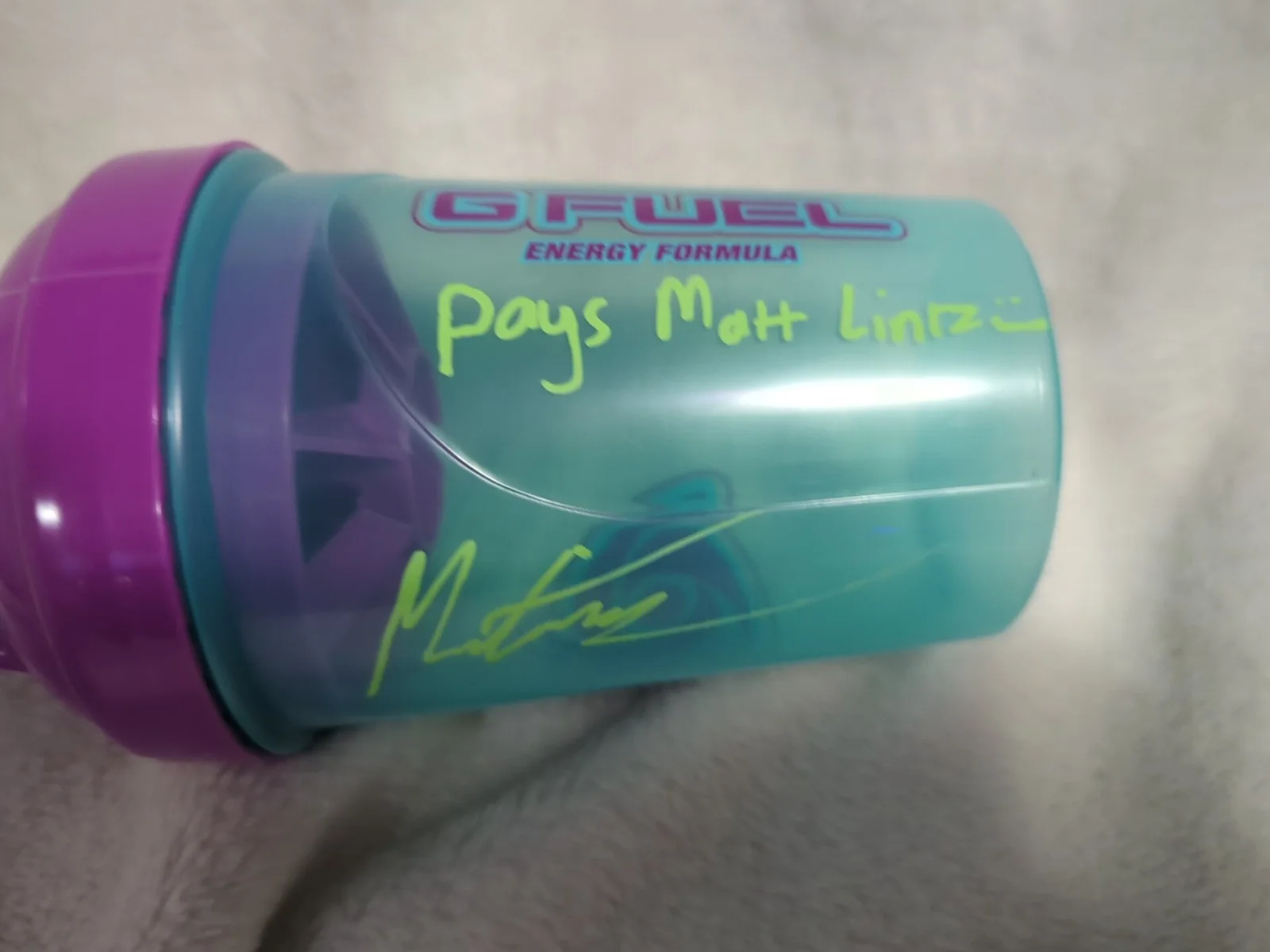 Autograph Cup Matt Lintz Walking Dead Ms. Marvel, image 3