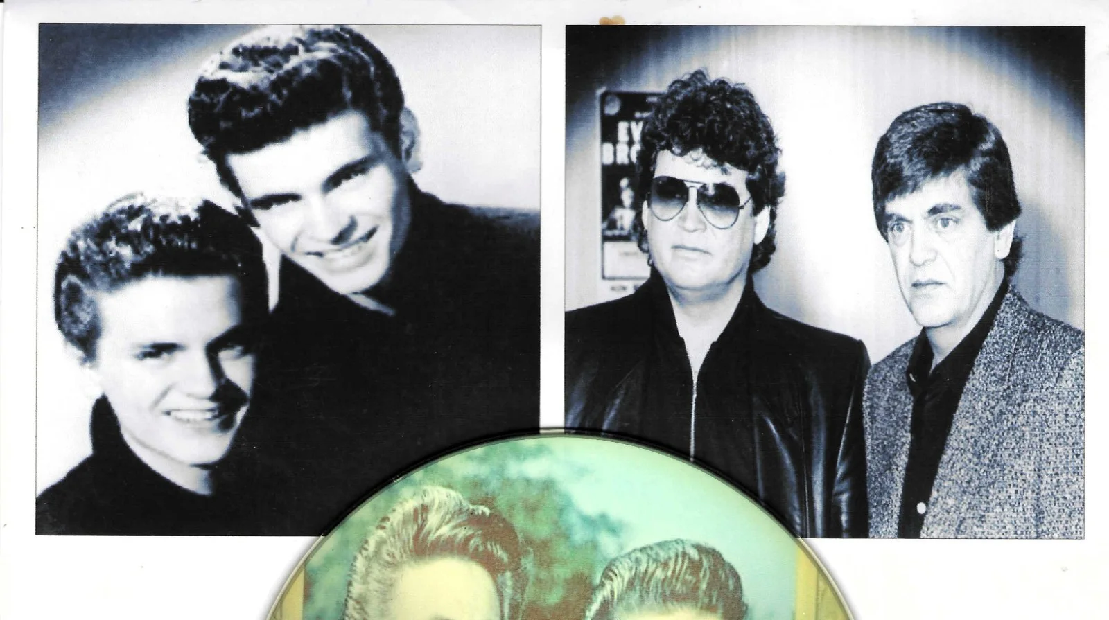 DON, PHIL EVERLY Brothers — EVERLY BROTHERS signed CD montage with COA . Cathy's Clown, WAKE UP LITTLE SUSIE, image 3