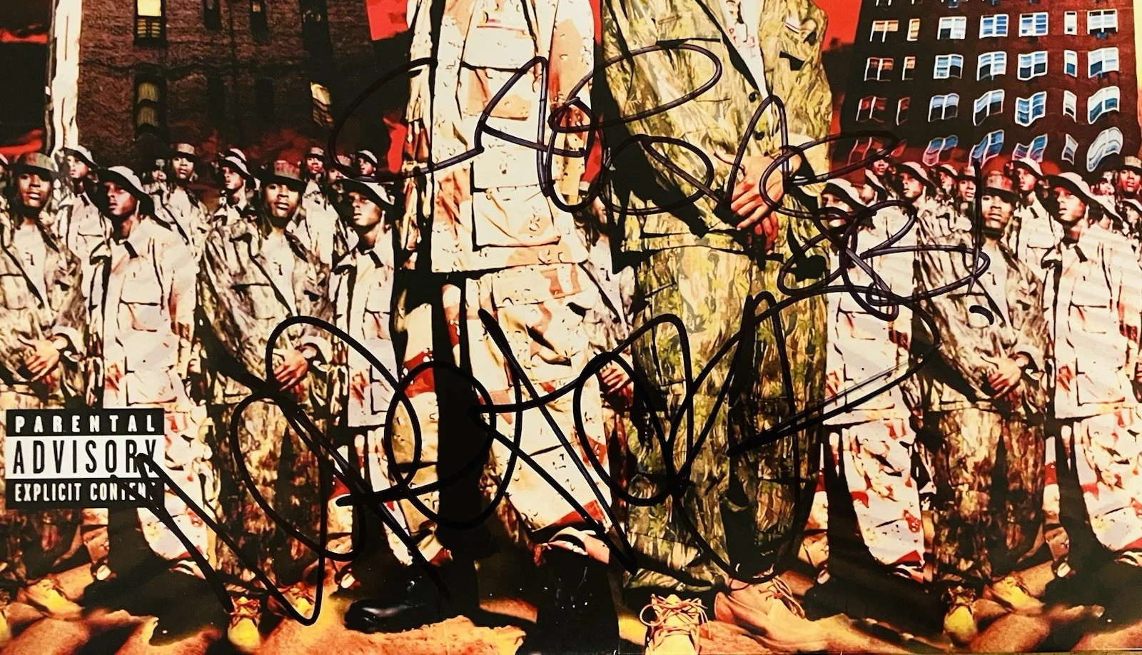 Capone-N-Noreaga Signed “The War Report” Vinyl LP w/Tragedy Khadafi! Beckett COA, image 3