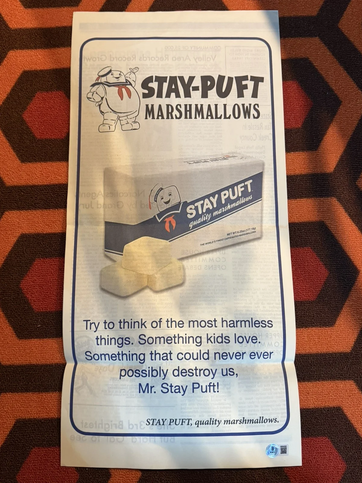 Ghostbusters Signed Replica USA Today Newspaper Dan Aykroyd Beckett Witnessed, image 2