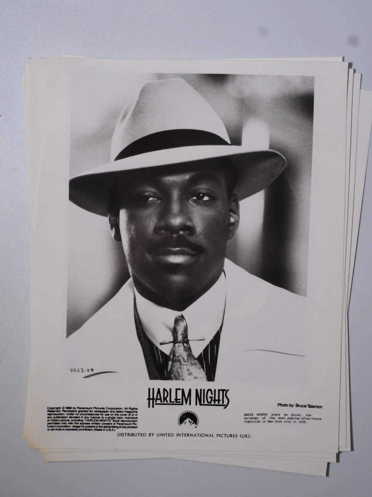 Harlem Nights Cinema Black & White Lobby Cards x6 Eddie Murphy Richard Pryor, изображение 5