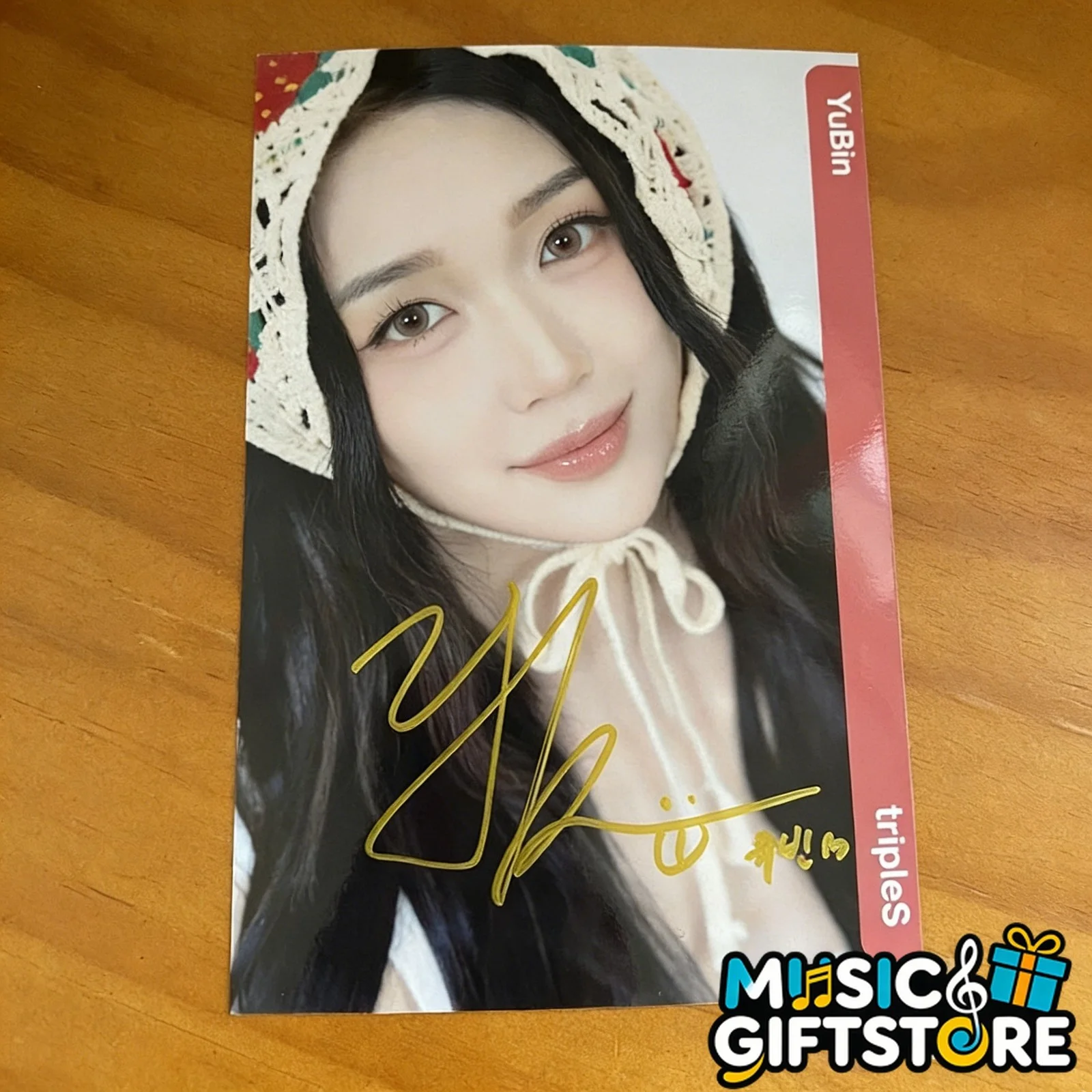 tripleS Yubin Autographed Signed Photo Picture K-POP 4*6 2025 #MUGS, image 4