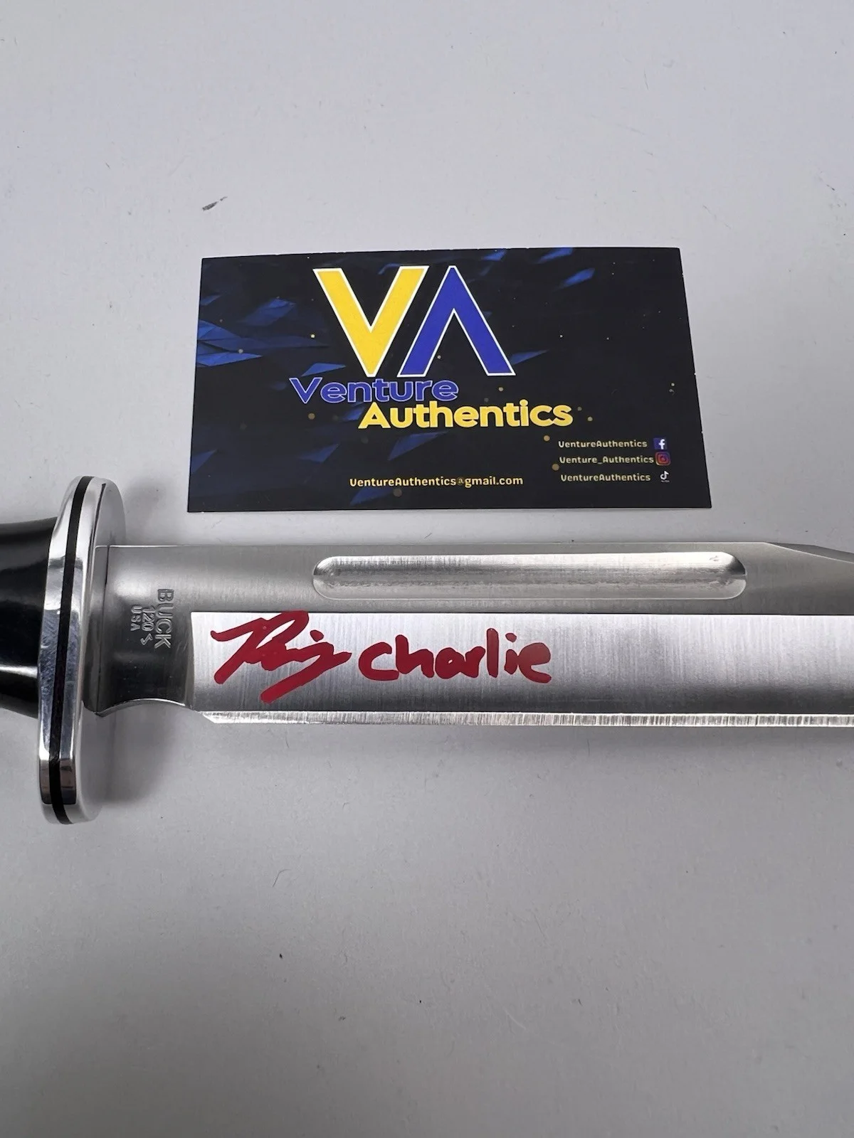 Rory Culkin — Rory Culkin Signed Buck 120 Knife Scream w/ JSA WITNESS COA, image 2