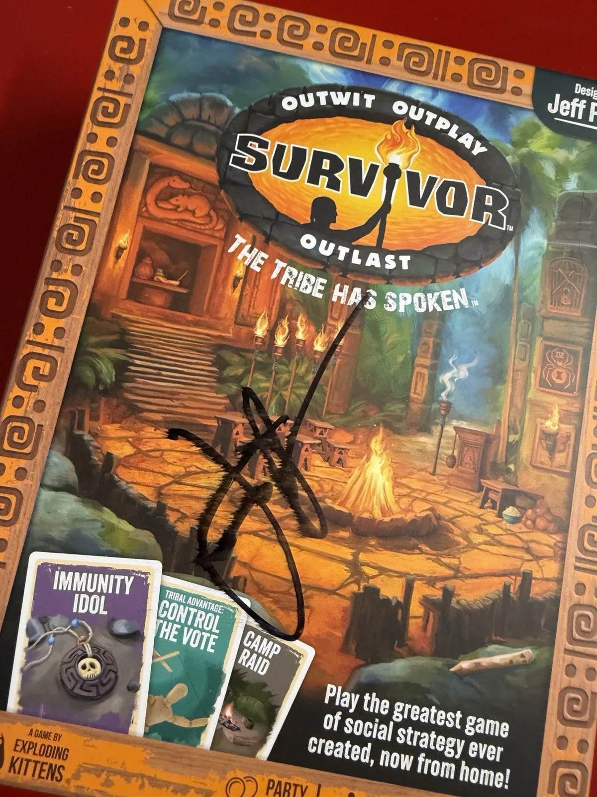Jeff Probst — Jeff Probst Signed Official Survivor Board Game with Exact Proof, image 2