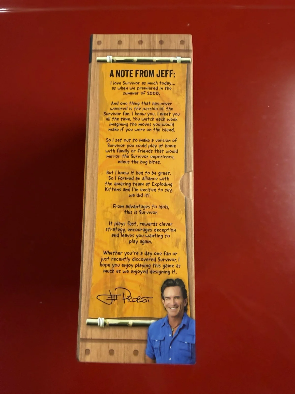 Jeff Probst — Jeff Probst Signed Official Survivor Board Game with Exact Proof, image 3
