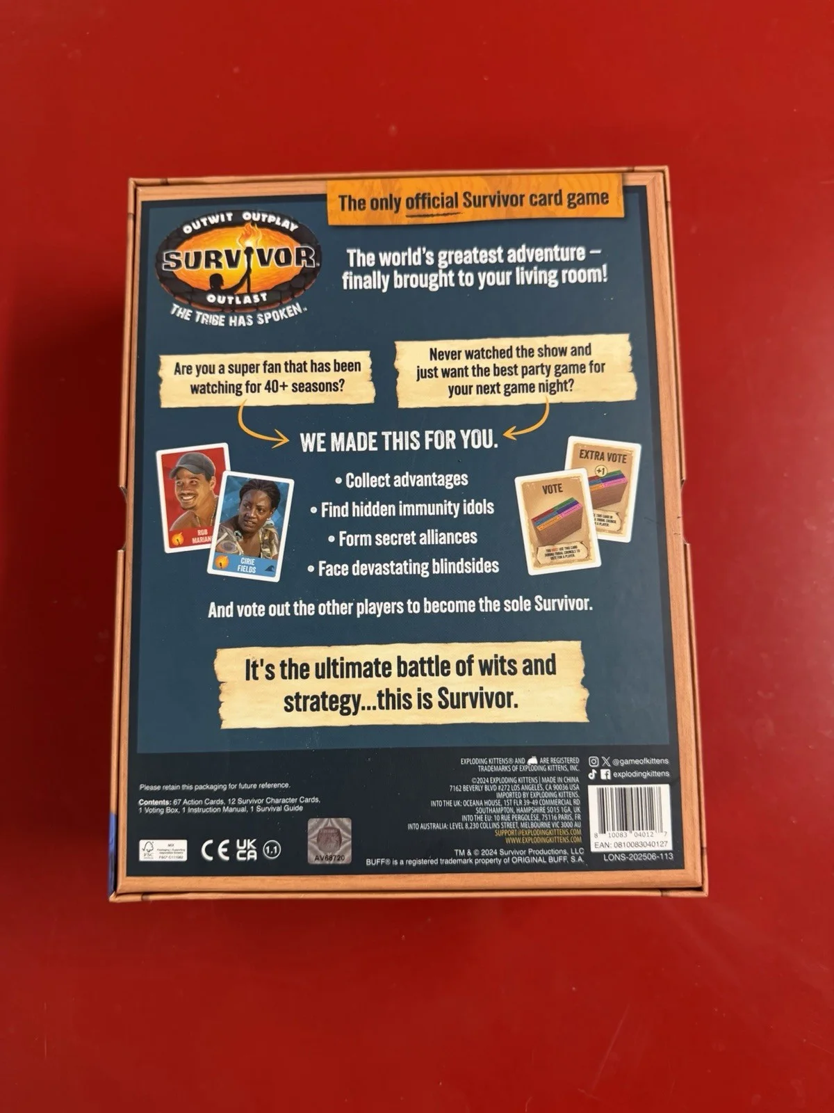 Jeff Probst — Jeff Probst Signed Official Survivor Board Game with Exact Proof, image 4