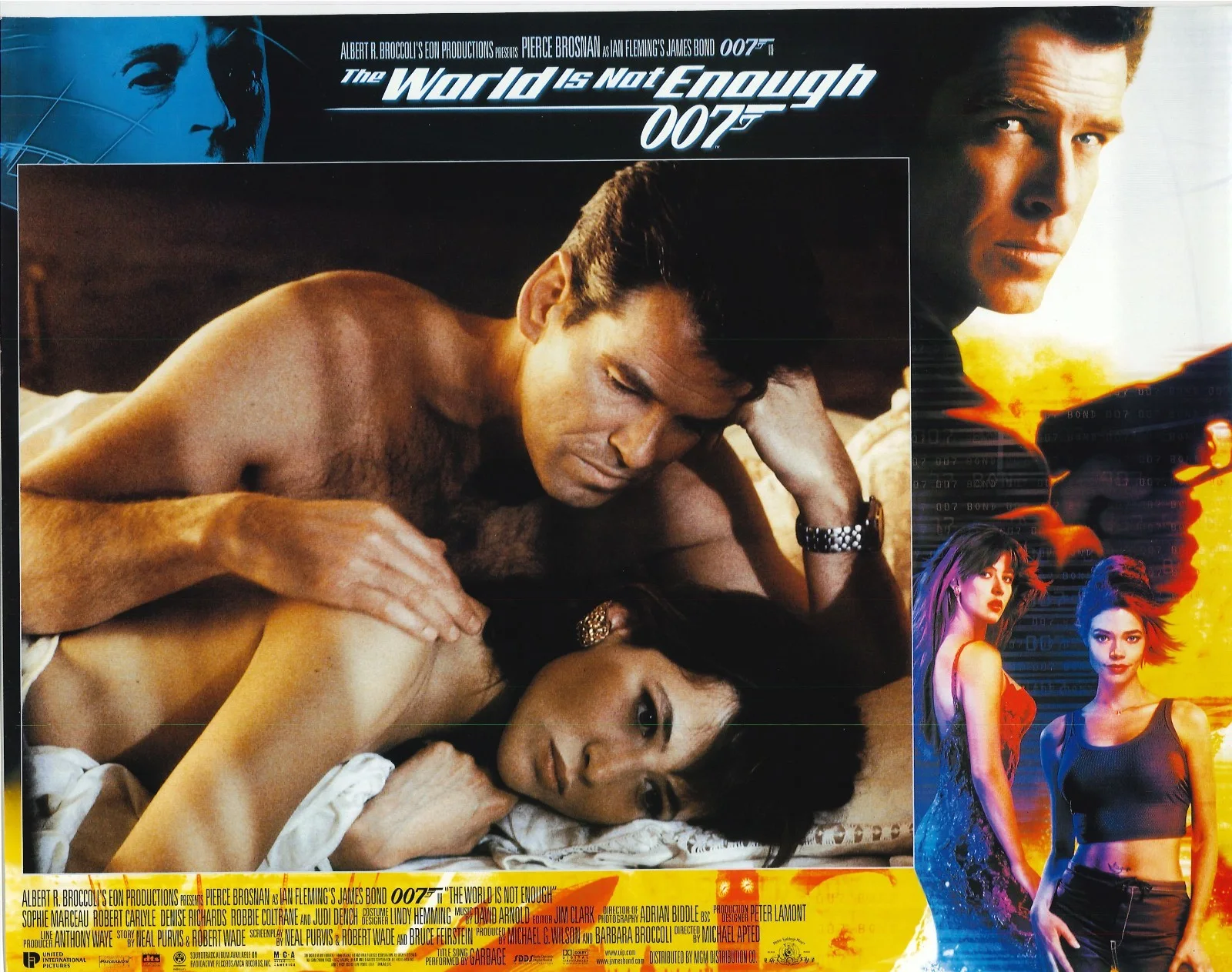 World is Not Enough 4x ORIGINAL US Lobby Cards Pierce Brosnan James Bond 1999, изображение 2
