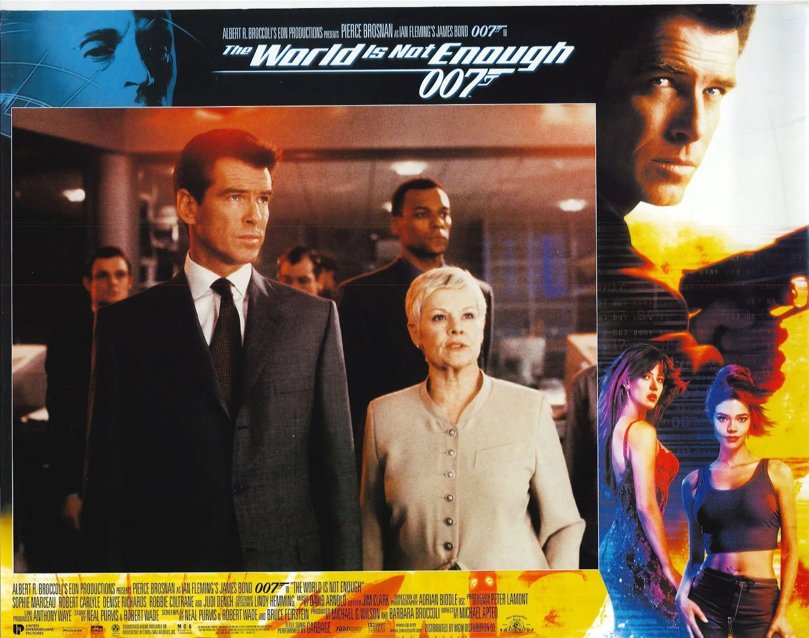 World is Not Enough 4x ORIGINAL US Lobby Cards Pierce Brosnan James Bond 1999, изображение 3