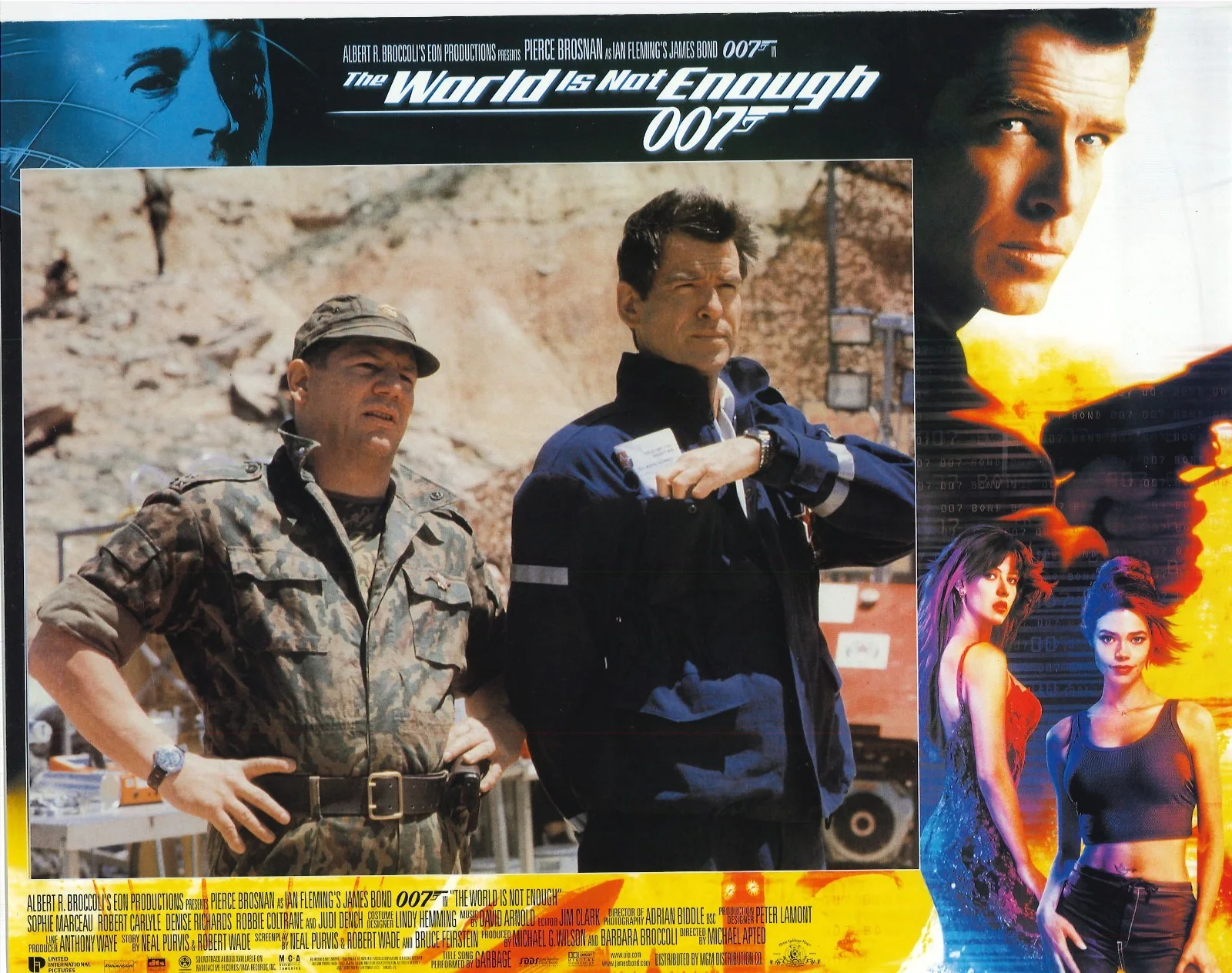 World is Not Enough 4x ORIGINAL US Lobby Cards Pierce Brosnan James Bond 1999, изображение 5