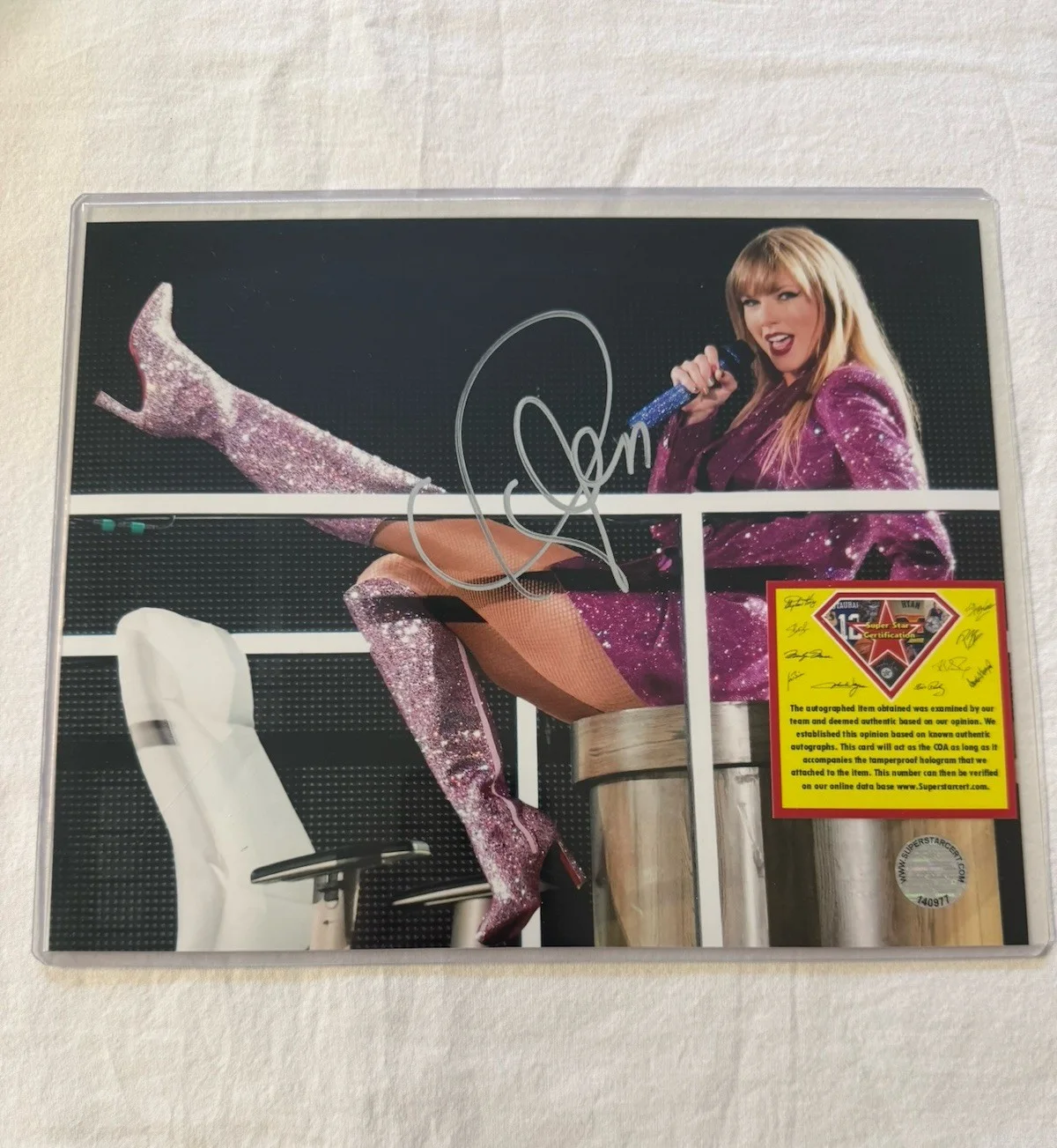 Taylor Alison Swift Rare Signed Autographed 8x10 Photo COA, изображение 4