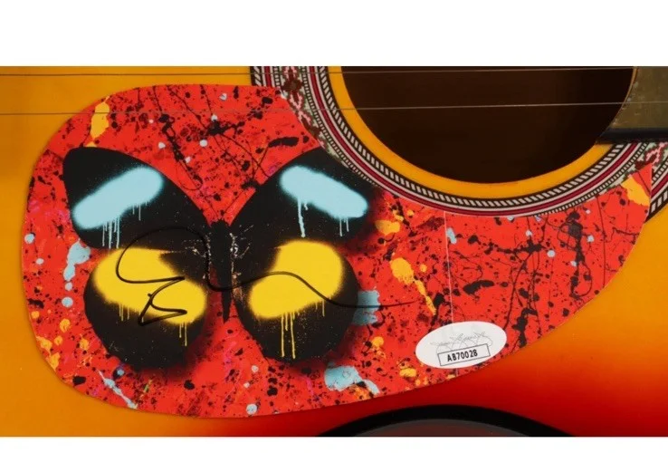 Ed Sheeran Signed Acoustic Guitar Pickguard JSA Certified Autograph, image 3
