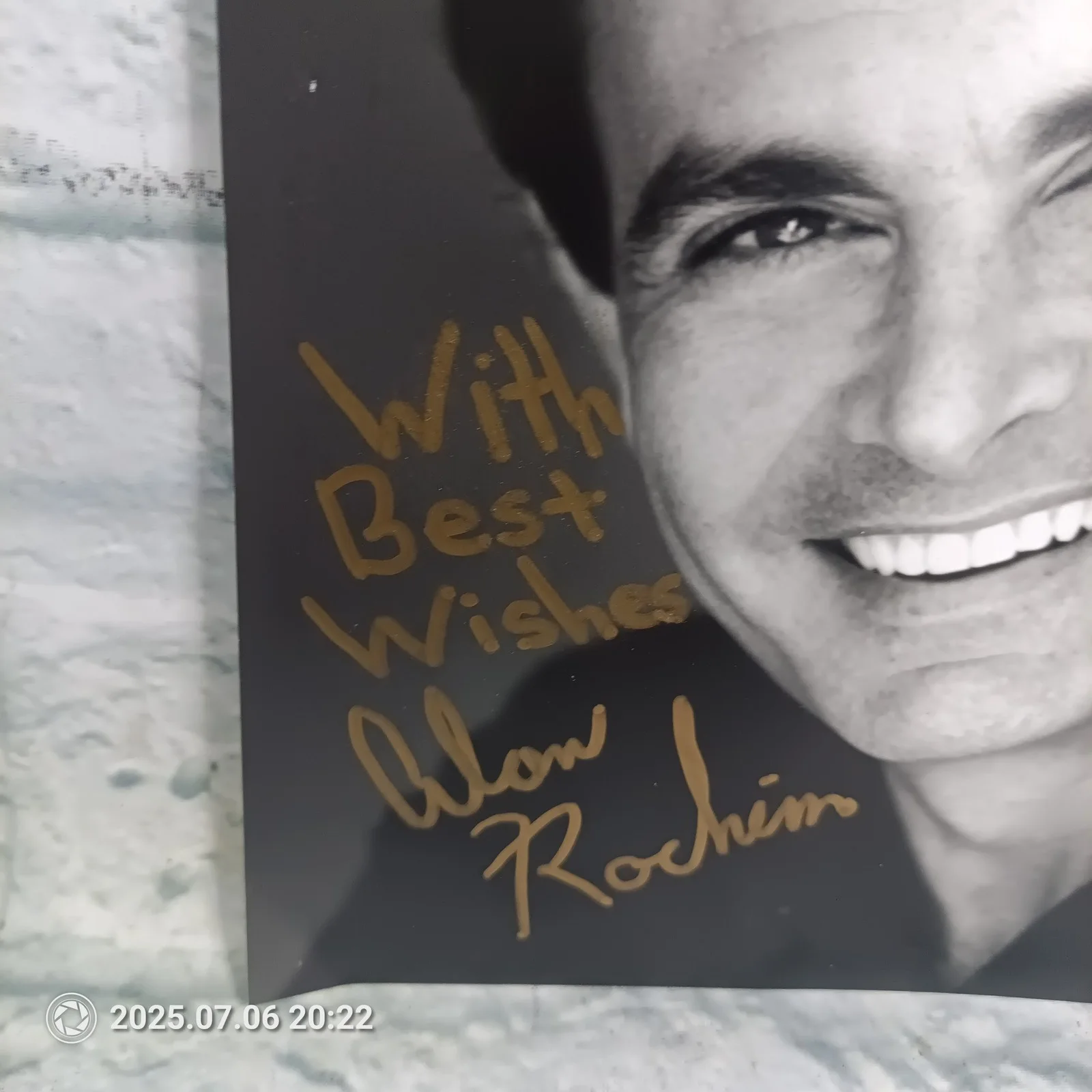 Vintage 1990 Alan Rachins Autographed Signed Headshot Photo Actor Best Wishes, изображение 2