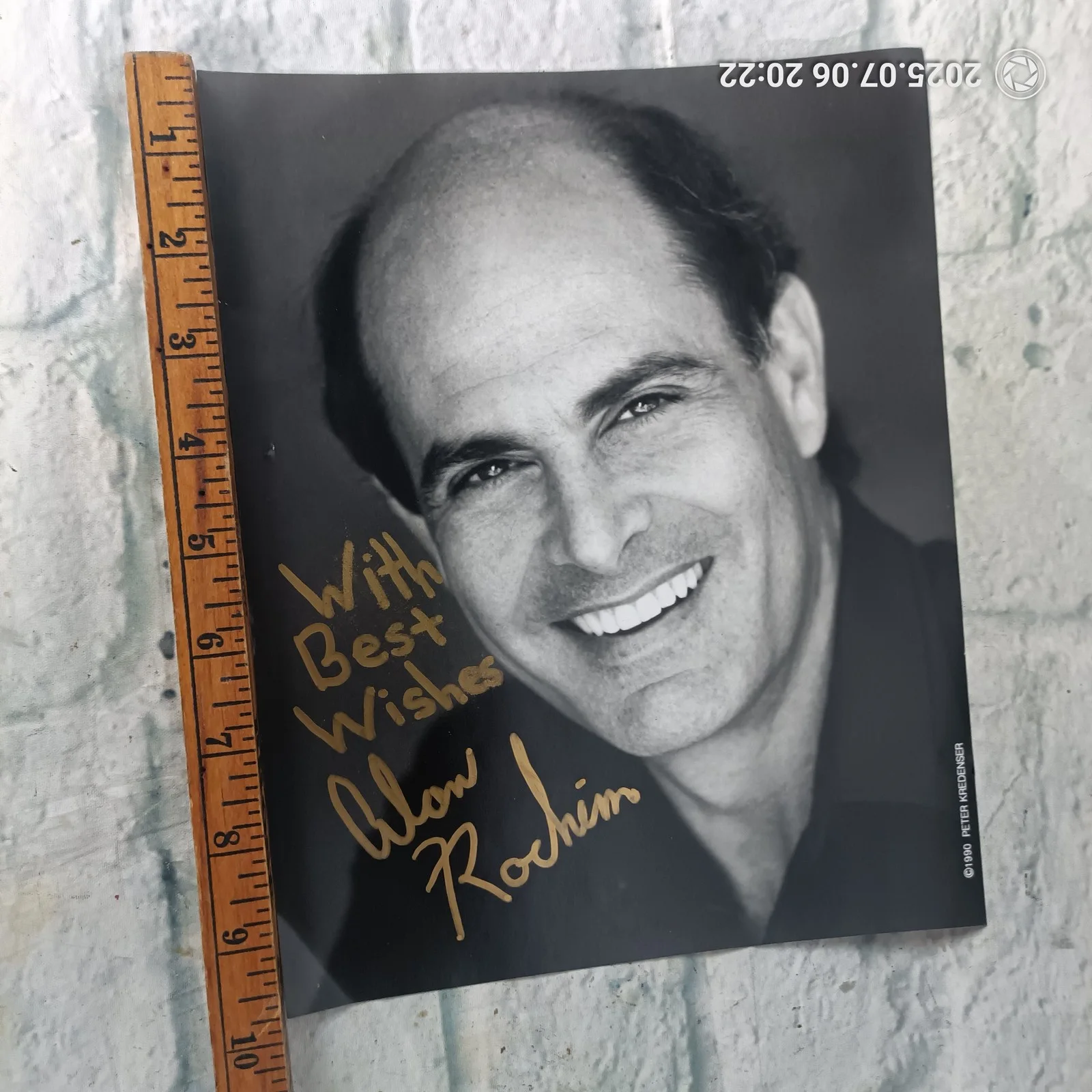 Vintage 1990 Alan Rachins Autographed Signed Headshot Photo Actor Best Wishes, изображение 4
