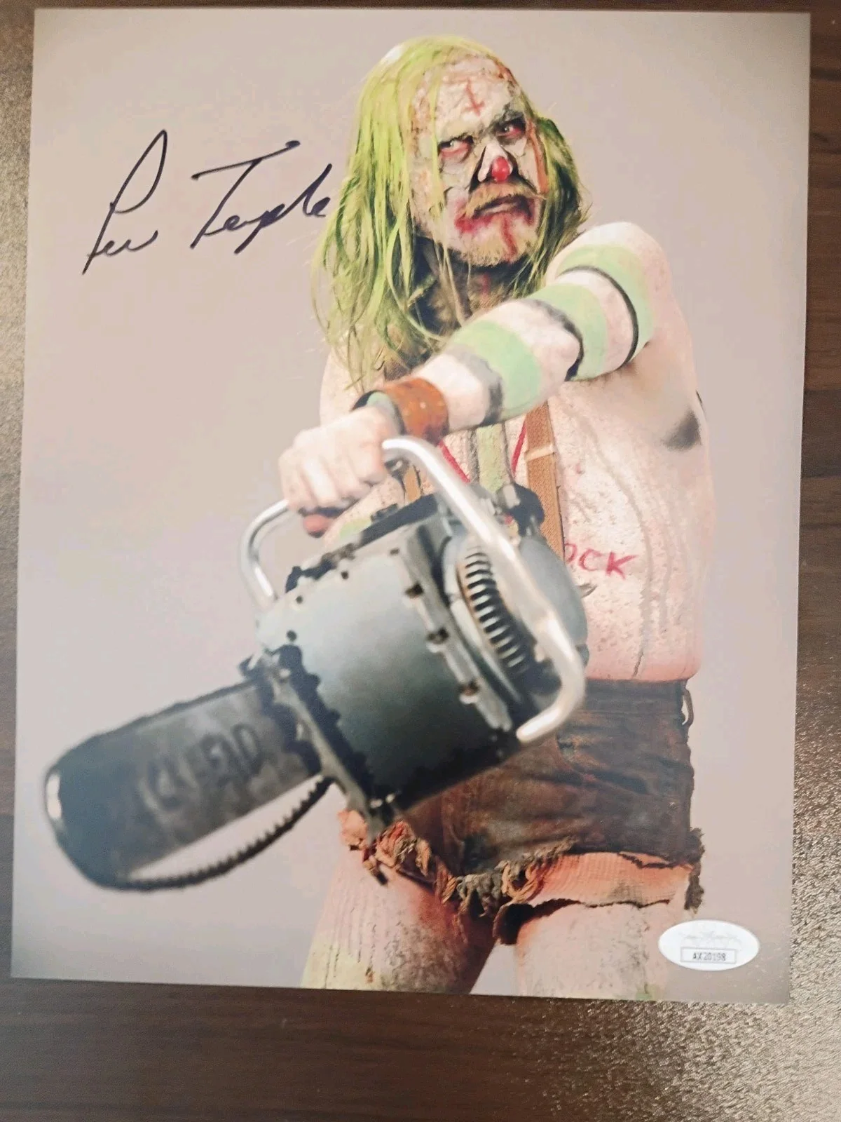 Lew Temple — LEW TEMPLE Signed Autographed 8x10 Photo as PSYCHO-HEAD from 31..JSA COA