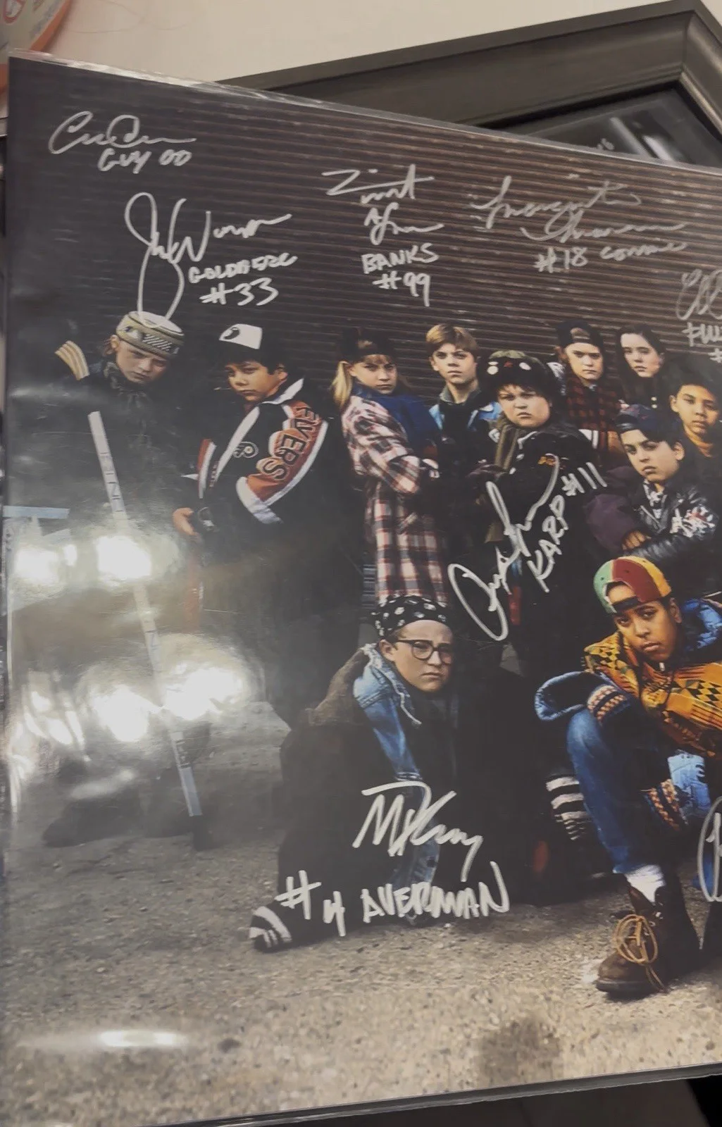 "The Mighty Ducks" 16x20 Signed Photo by 9 Cast members Multiple Insc (JSA), image 3